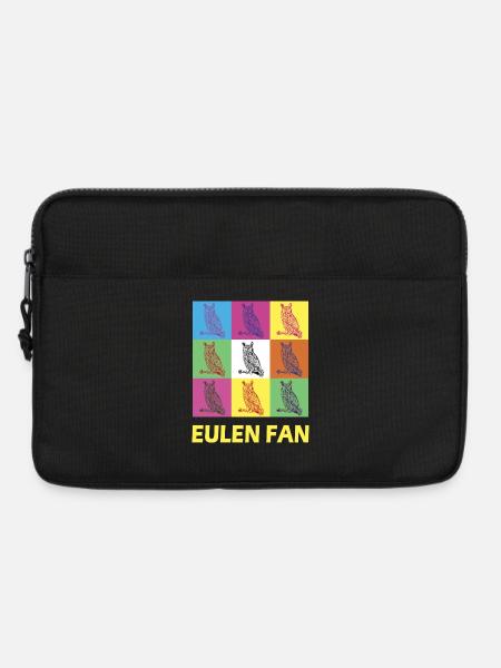 Eulen Fan Design - Laptoptasche 13" - Schwarz