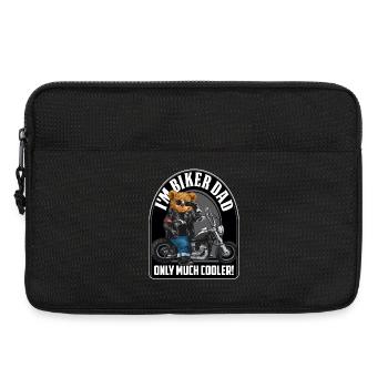 Moi motard papa beaucoup plus cool fête des pères - Sacoche pour ordinateur portable 13 pouces - noir - Devant