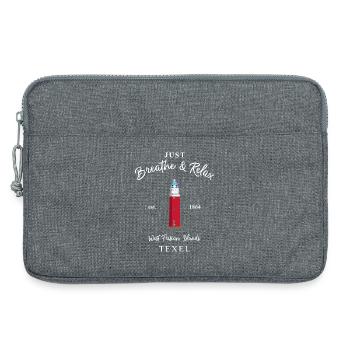 Texel, Relax Leuchtturm Eierland, Niederlande - Laptoptasche 13" - Grau meliert - Vorne