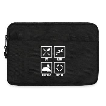 Eat Sleep Train Repeat - Laptop bag 13" - black - Front