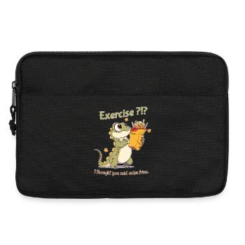 Exercise I Thought You Said Extra Fries - Laptoptasche 13" - Schwarz - Vorne
