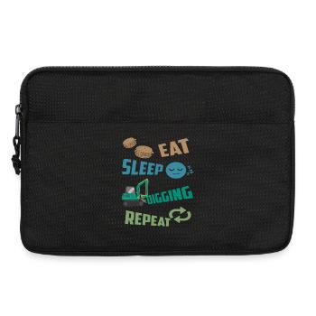 Baggerfahrer - Laptoptasche 13" - Schwarz - Vorne