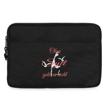 Urlaubsinsel Sylt Motiv - Laptoptasche 13" - Schwarz - Vorne