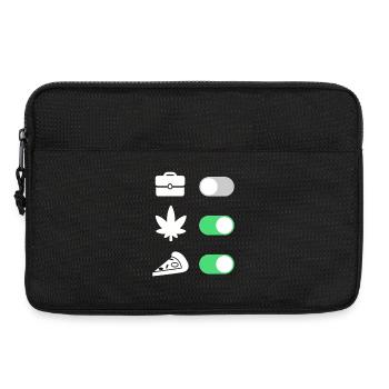 High on Life – Pizza & Chill, No Work - Laptoptasche 13" - Schwarz - Vorne