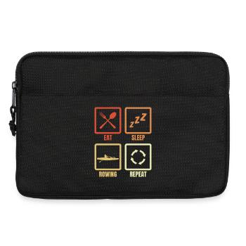 Manger Dormir Aviron Répéter - Sacoche pour ordinateur portable 13 pouces - noir - Devant