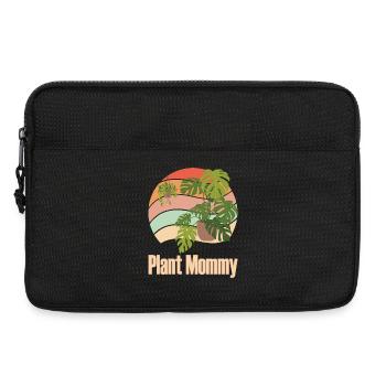 Plant Mommy Geschenk Pflanzenmama Zimmerpflanzen - Laptoptasche 13" - Schwarz - Vorne