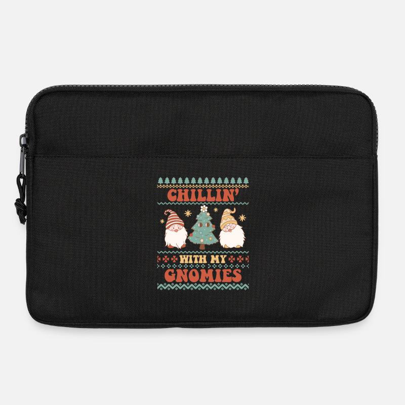 Hässlicher Weihnachtspullover - Laptoptasche 13" - Schwarz