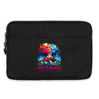 Eruption of Reykjanes Volcano in Iceland - Laptop bag 13" - black - Front