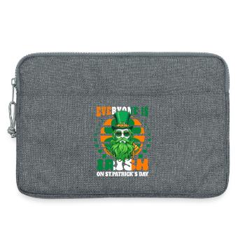 Am St. Patrick's Day ist jeder Irisch - Laptoptasche 13" - Grau meliert - Vorne