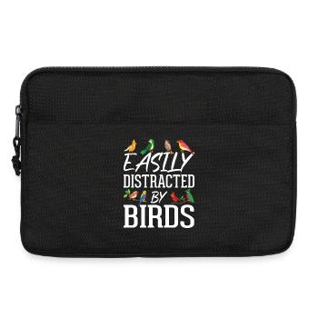 Easily Distracted by Birds - Laptop bag 13" - black - Front