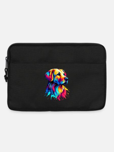 Labrador Golden Retriever Hund - Laptoptasche 13" - Schwarz