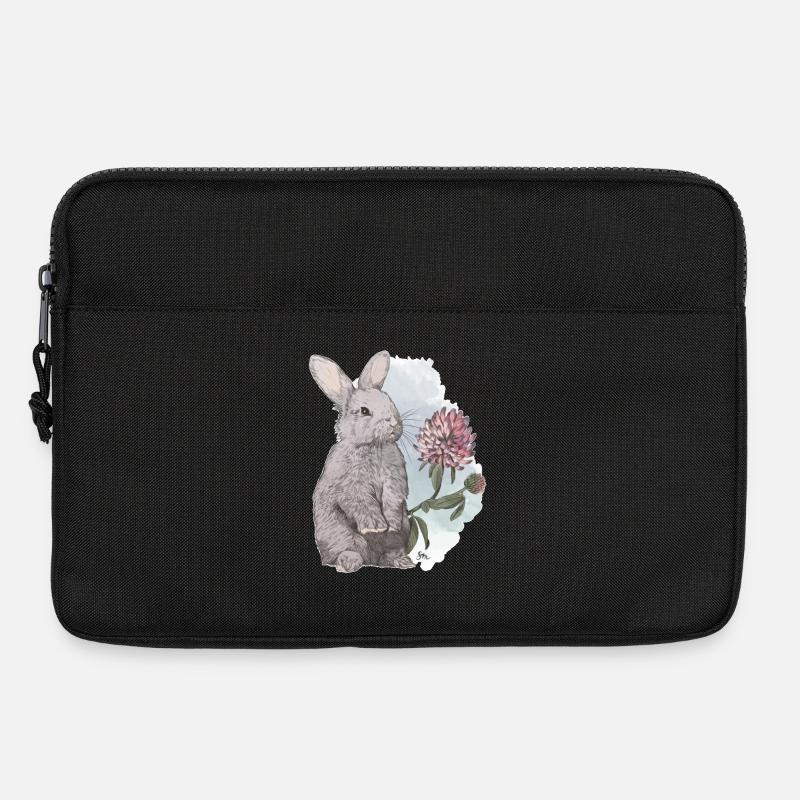 Veganuary 2024 Kaninchen - Laptoptasche 13" - Schwarz