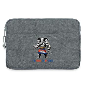 Je suis fier de mes itinéraires au Cambodge - Sacoche pour ordinateur portable 13 pouces - gris chiné - Devant