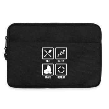 Eat Sleep Skate Repeat - Laptoptasche 13" - Schwarz - Vorne