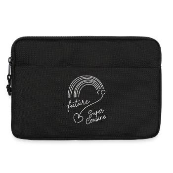 Ankündigung einer zukünftigen Schwangerschaft mit Supercousine - Laptoptasche 13" - Schwarz - Vorne