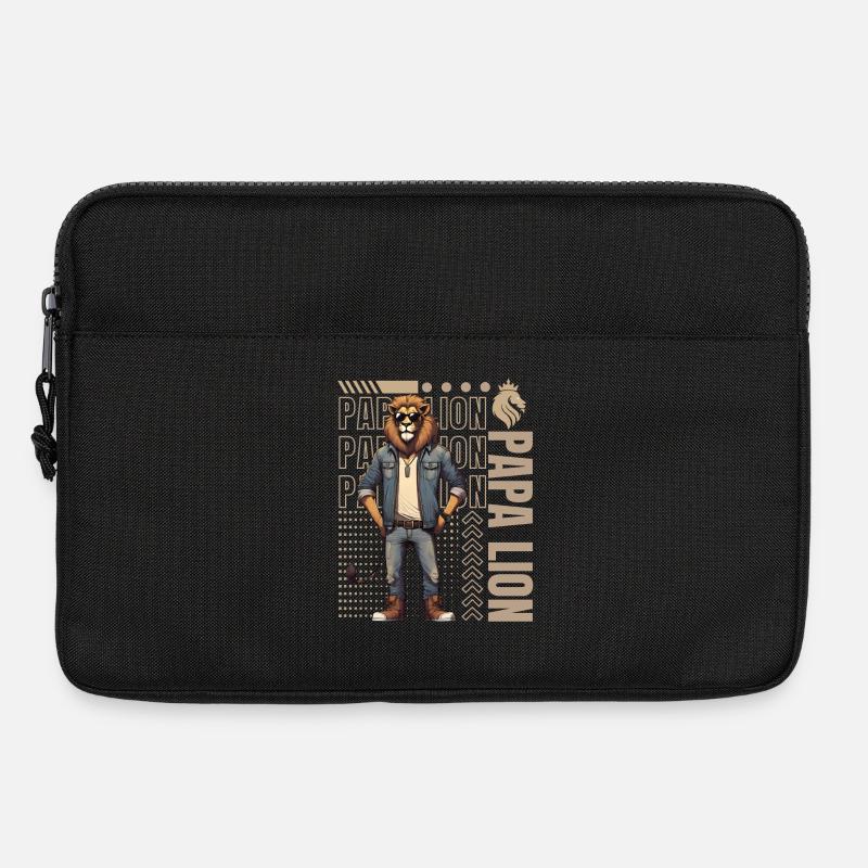Papa Lion - Laptop bag 13" - black