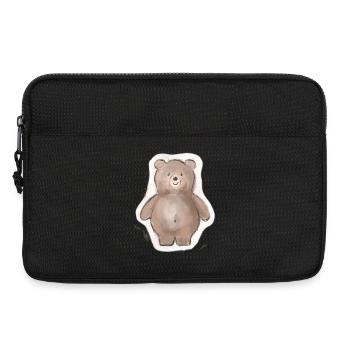 Dicker Bär - Laptoptasche 13" - Schwarz - Vorne