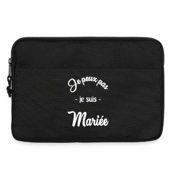 WEDDING. BRIDE-TO-BE - Laptop bag 13" - black - Front