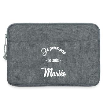 HOCHZEIT. ZUKÜNFTIGE BRAUT - Laptoptasche 13" - Grau meliert - Vorne