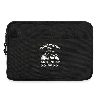 Mountains are calling And I MUST GO - Laptop bag 13" - black - Front