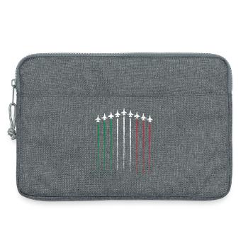 Drapeau Hue épées en vert blanc rouge - Sacoche pour ordinateur portable 13 pouces - gris chiné - Devant