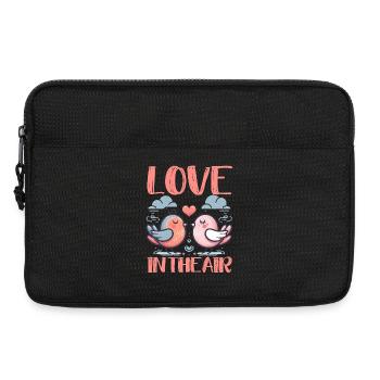OISEAUX MIGNONS ROMANTIQUES : L’AMOUR DANS L’AIR - Sacoche pour ordinateur portable 13 pouces - noir - Devant
