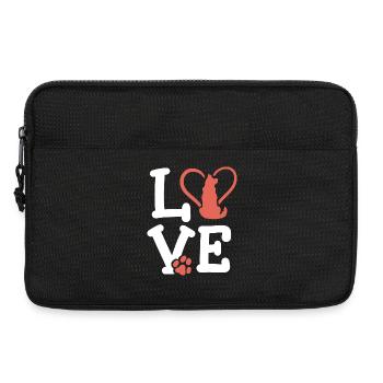 Hundeliebhaber Hundebesitzer - Laptoptasche 13" - Schwarz - Vorne