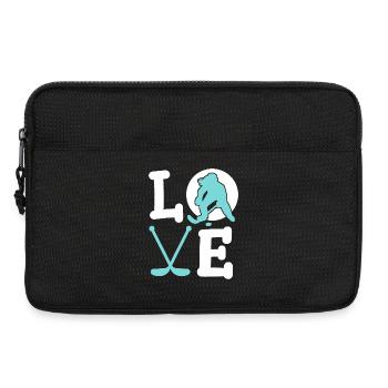 Eishockey Eishockeyspielerin - Laptoptasche 13" - Schwarz - Vorne