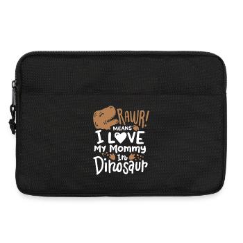 Dinosaurier Muttertag - Laptoptasche 13" - Schwarz - Vorne