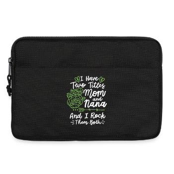 Muttertag für Mama und Oma - Laptoptasche 13" - Schwarz - Vorne