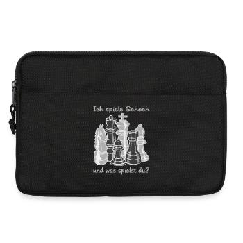 Schach figuren - Laptoptasche 13" - Schwarz - Vorne