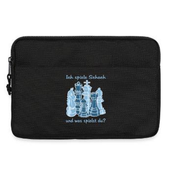 Schach figuren - Laptoptasche 13" - Schwarz - Vorne