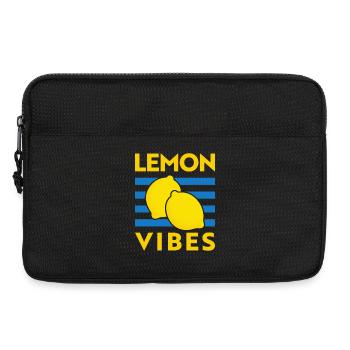 Lemon Vibes Lemon Tomato Girl Summer Italy - Laptop bag 13" - black - Front