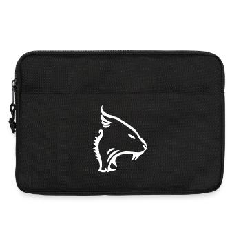 Animal Tiger Cat Panther (White) - Laptop bag 13" - black - Front