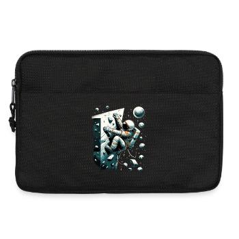 Bouldering Astronaut Spaceman Gift - Laptop bag 13" - black - Front