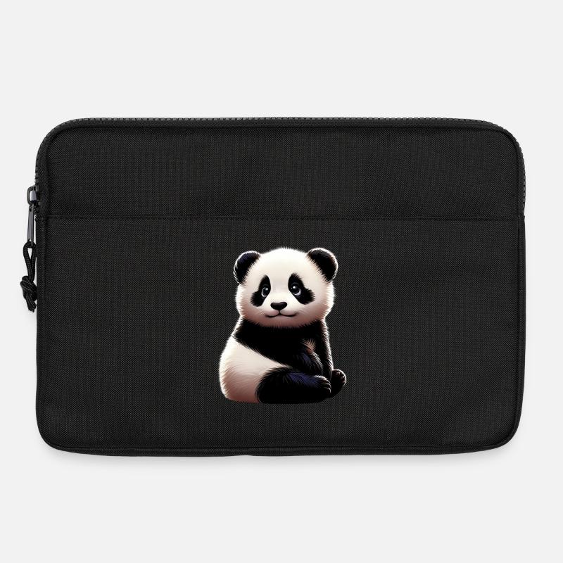 Panda - Laptoptasche 13" - Schwarz