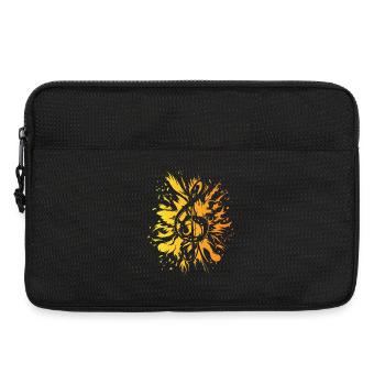 Clé de musique explosion couleurs icône logo - Sacoche pour ordinateur portable 13 pouces - noir - Devant