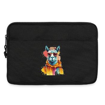 Llama, Alpaca, Llama Swag - Laptop bag 13" - black - Front