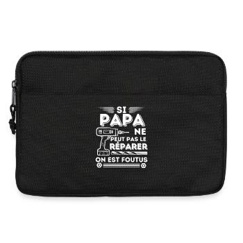 Si papa ne peut pas le réparer 7 - Sacoche pour ordinateur portable 13 pouces - noir - Devant