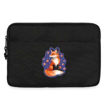Fuchs und Sterne - Laptoptasche 13" - Schwarz - Vorne