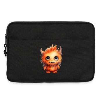 Flammenfell Freund Monster - Laptoptasche 13" - Schwarz - Vorne