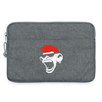 Monkeying - Laptop bag 13" - heather grey - Front