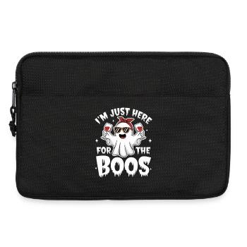 Je suis juste là pour la fête des fantômes de Boo - Sacoche pour ordinateur portable 13 pouces - noir - Devant