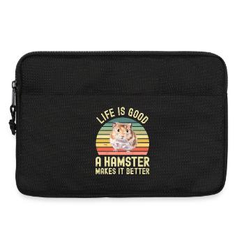 Hamster - Laptoptasche 13" - Schwarz - Vorne