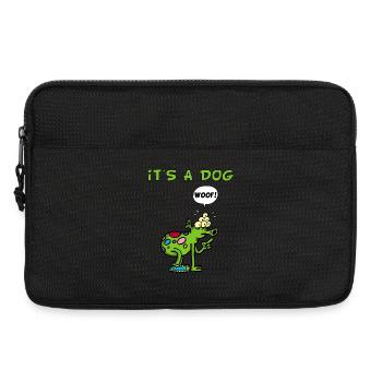 Es ist ein Hund - Laptoptasche 13" - Schwarz - Vorne