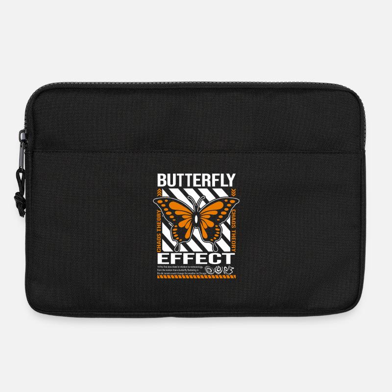 Butterfly Effect Chaos Theory Graphic Tee - Laptop bag 13" - black