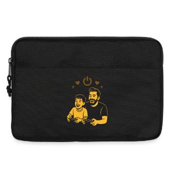 Jeux pour papa et enfant - Gamer Design - Sacoche pour ordinateur portable 13 pouces - noir - Devant