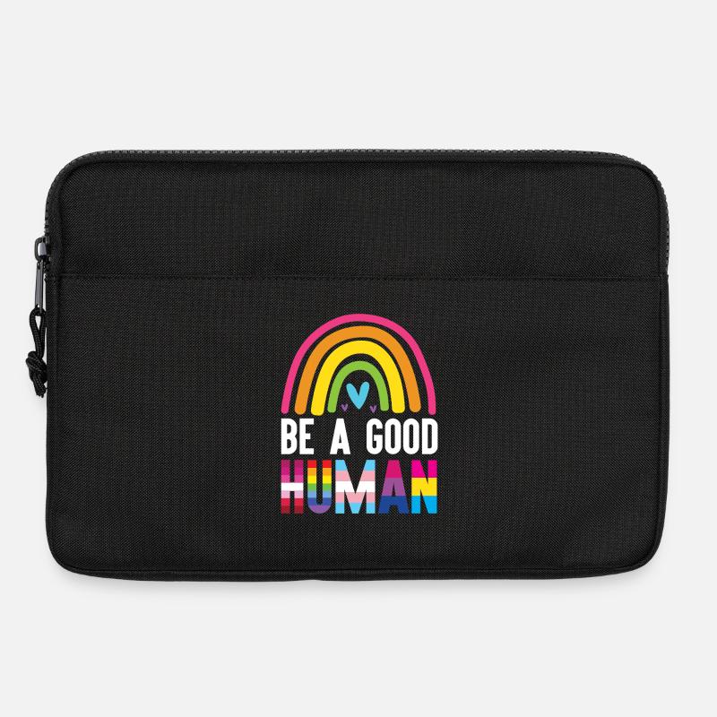 LGBT Pride Month - Sei ein guter Mensch - Laptoptasche 13" - Schwarz