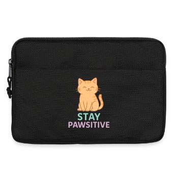 Stay Pawsitive - Laptop bag 13" - black - Front