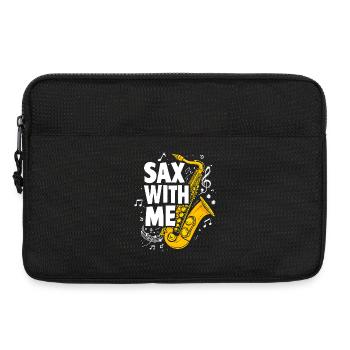 Saxophone - Sax with me Musikliebe - Laptop bag 13" - black - Front